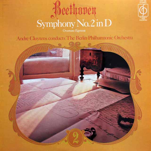クリュイタンスのベートーヴェン/交響曲第2番ほか　英CFP　3438　LP レコード