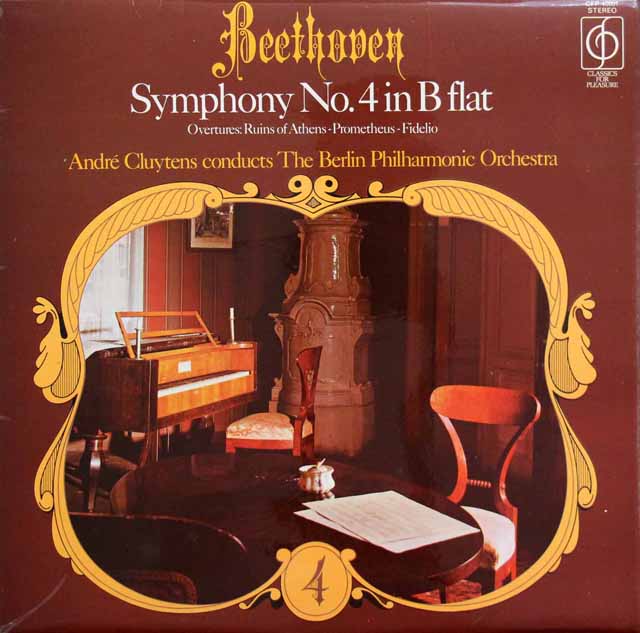 クリュイタンスのベートーヴェン/交響曲第4番ほか　英CFP　3438　LP レコード