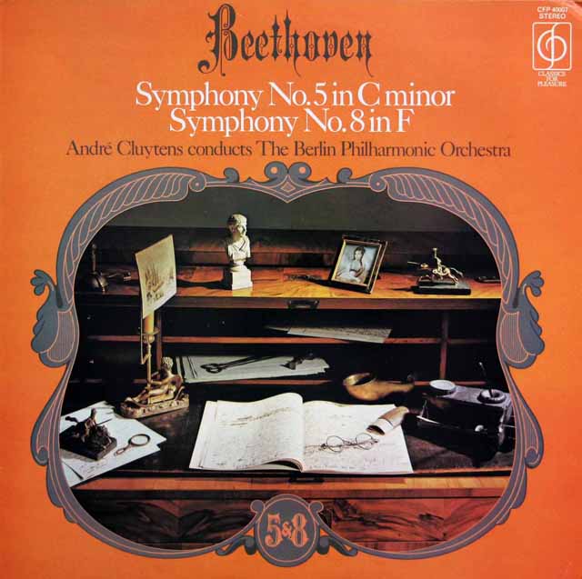 クリュイタンスのベートーヴェン/交響曲第5番「運命」、第8番　英CFP　3438　LP レコード