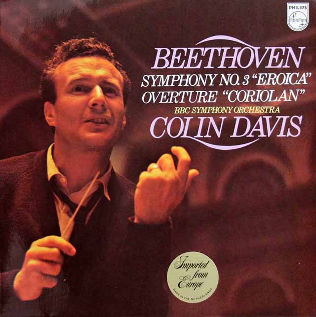 デイヴィスのベートーヴェン/交響曲第3番「英雄」　蘭PHILIPS　3438　LP レコード
