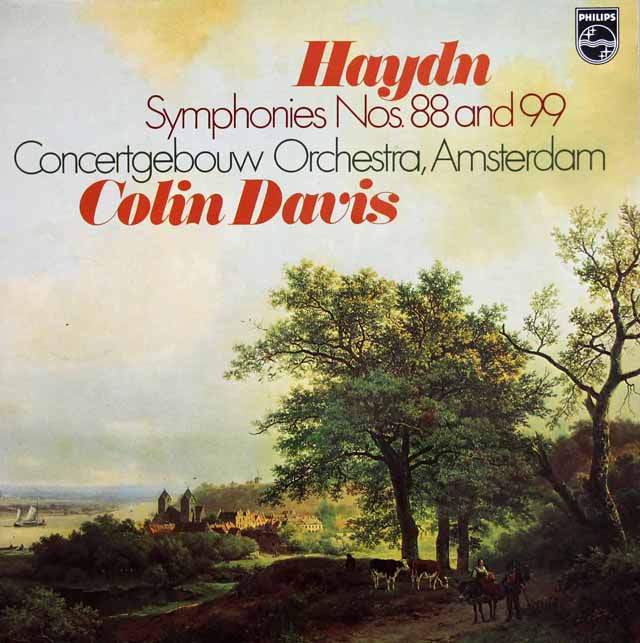 デイヴィスのハイドン/交響曲第88番「V字」、第99番　蘭PHILIPS　3438　LP レコード