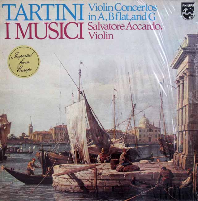 アッカルドとイ・ムジチのタルティーニ/ヴァイオリン協奏曲集　蘭PHILIPS　3438　LP レコード