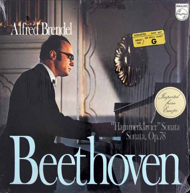 ブレンデルのベートーヴェン/ピアノソナタ 第29番「ハンマークラヴィーア」ほか　蘭PHILIPS　3438　LP レコード