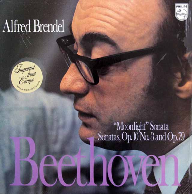 ブレンデルのベートーヴェン/ピアノソナタ 第14番「月光」ほか　蘭PHILIPS　3438　LP レコード