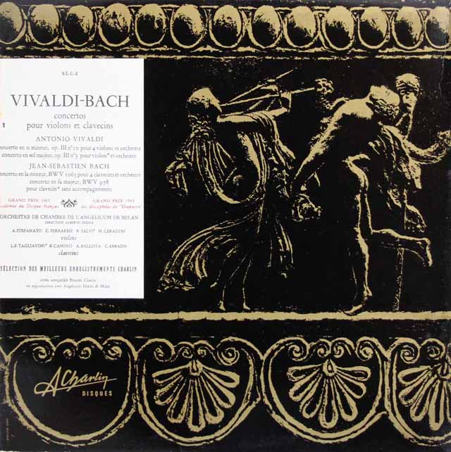 ゼッダらのヴィヴァルディ、バッハ/ヴァイオリンとチェンバロのための協奏曲集　仏Charlin Disques　3438　LP レコード