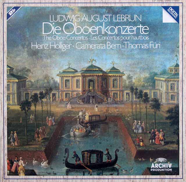 ホリガー、カメラータ・ベルンのルブラン/オーボエ協奏曲集　独ARCHIV　3438　LP レコード