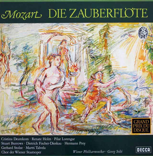 ショルティのモーツァルト/「魔笛」全曲　独DECCA　3438　LP レコード