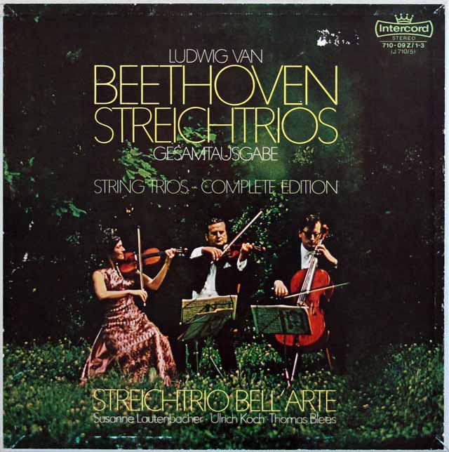 ラウテンバッハーらベラルテ・トリオのベートーヴェン/弦楽三重奏曲全集　独Intercord　3438　LP レコード