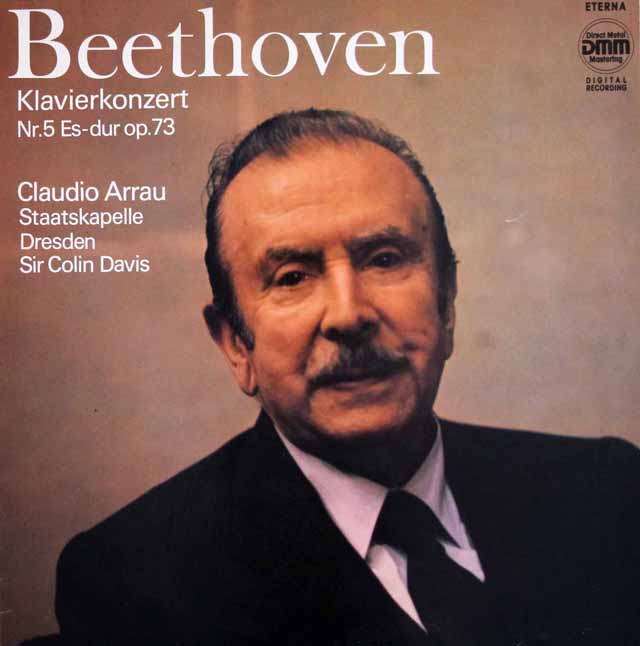 アラウ&デイヴィスのベートーヴェン/ピアノ協奏曲第5番「皇帝」　独ETERNA　3439　LP レコード