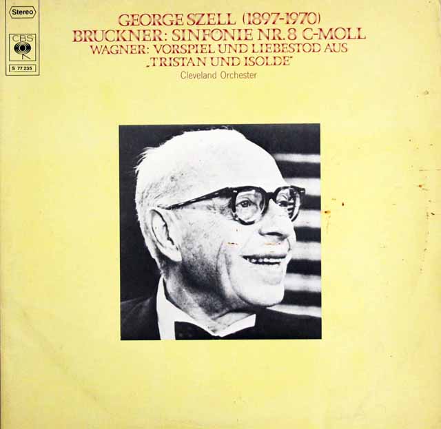 セルのブルックナー/交響曲第8番ほか　独CBS　3439　LP レコード