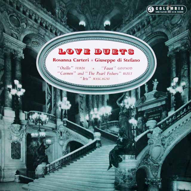 カルテリ&ディ・ステファーノのオペラ愛の二重唱曲集　英Columbia　3439　LP レコード