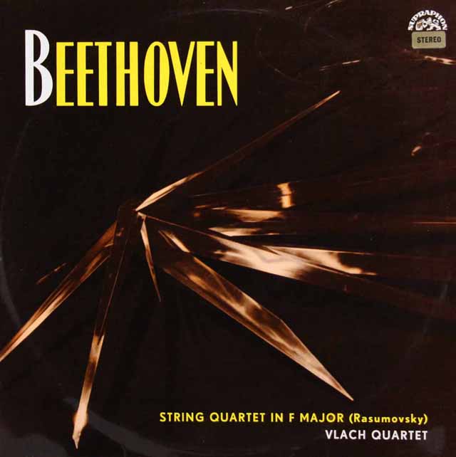ヴラフ四重奏団のベートーヴェン/ラズモフスキー四重奏曲第1番　チェコスロヴァキアSUPRAPHON　3439　LP レコード