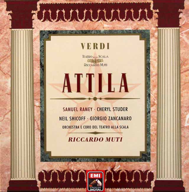 ムーティのヴェルディ/「アッティラ」全曲　独EMI　3439　LP レコード