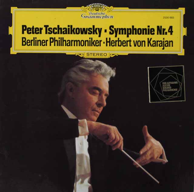 カラヤンのチャイコフスキー/交響曲第4番　独DGG　3440　LP レコード
