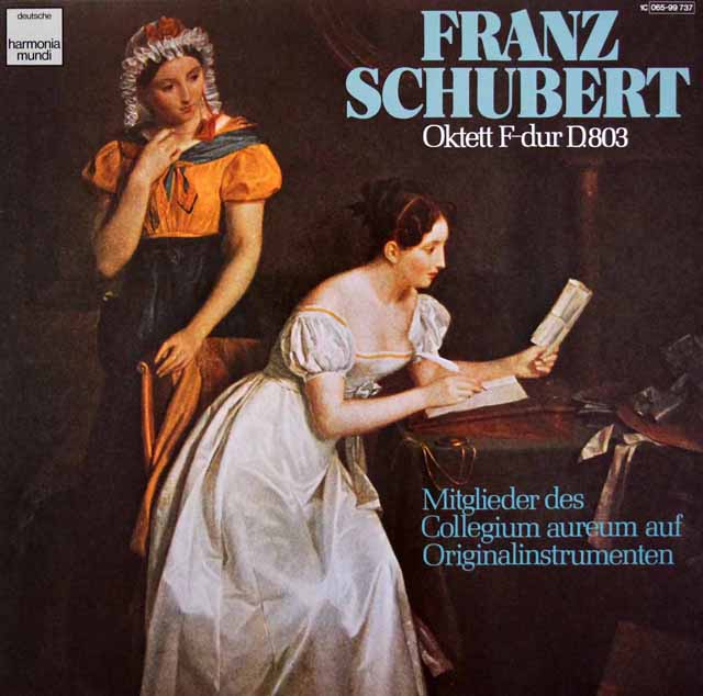 コレギウム・アウレウムのメンバーによるシューベルト/八重奏曲　独HM　3440　LP レコード