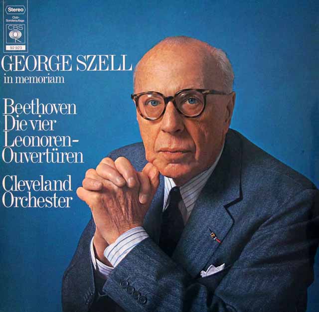 セルのベートーヴェン/レオノーレ序曲集　独CBS　3440　LP レコード
