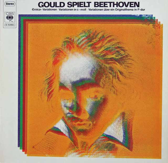 グールドのベートーヴェン/エロイカ変奏曲ほか　独CBS　3440　LP レコード