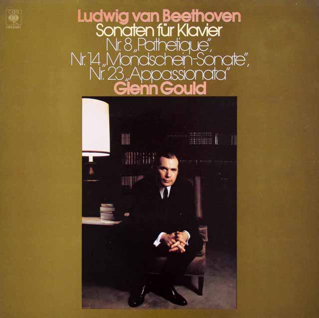 グールドのベートーヴェン/「悲愴」、「月光」、「熱情」　独CBS　3440　LP レコード