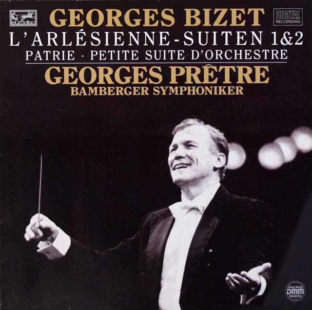 プレートルのビゼー/「アルルの女」第1&2組曲ほか　独eurodisc　3440　LP レコード