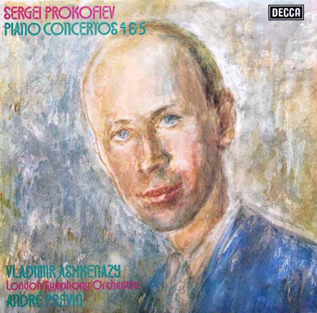 【オリジナル盤】　アシュケナージ、プレヴィンのプロコフィエフ/ピアノ協奏曲第4、5番　英DECCA　3440　LP レコード