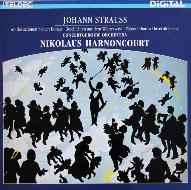 アーノンクールのJ.シュトラウスII/「美しく青きドナウ」ほか　独TELDEC　3440　LP レコード