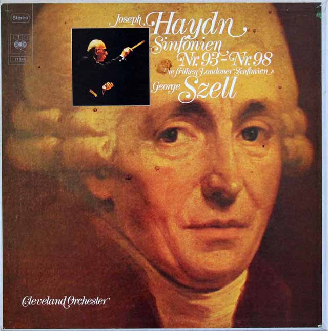 セルのハイドン/初期ロンドン交響曲集（「驚愕」、「奇跡」ほか）　独CBS　3440　LP レコード
