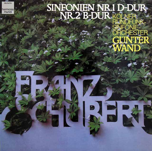 ヴァントのシューベルト/交響曲第1、第2番　独HM　3441　LP レコード