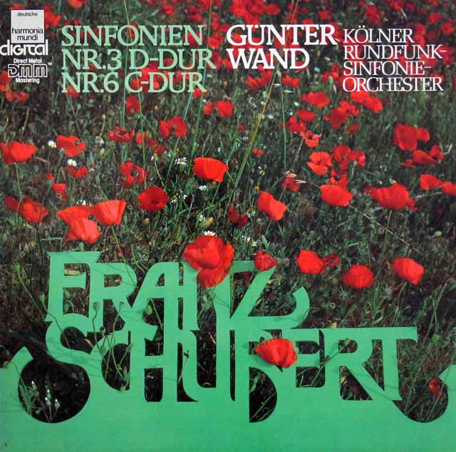 ヴァントのシューベルト/交響曲第3番、第6番　独HM　3441　LP レコード