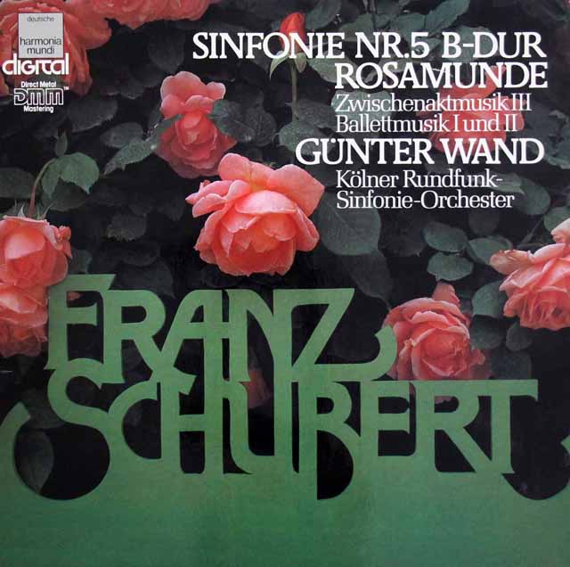 ヴァントのシューベルト/交響曲第5番ほか　独HM　3441　LP レコード