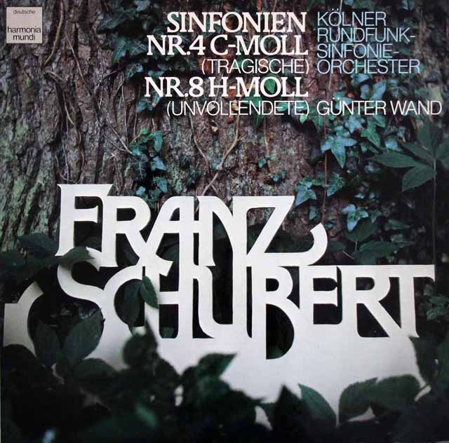 ヴァントのシューベルト/交響曲第4番「悲劇的」、第8番「未完成」　独HM　3441　LP レコード