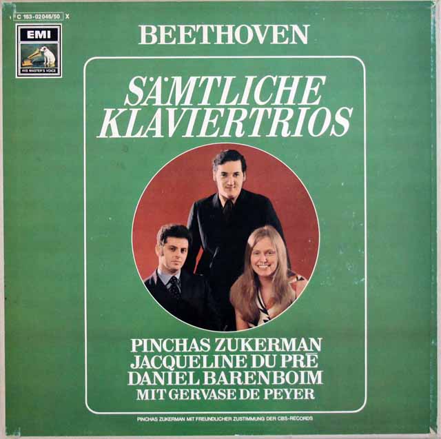 デュ・プレらのベートーヴェン/ピアノ三重奏曲全集　独EMI　3441　LP レコード