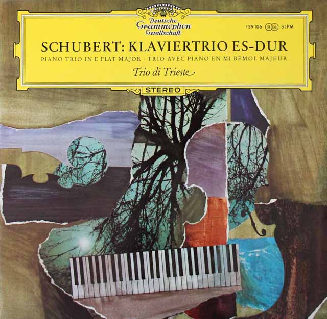 トリエステ・トリオのシューベルト/ピアノ三重奏曲第2番　独DGG　3442　LP レコード