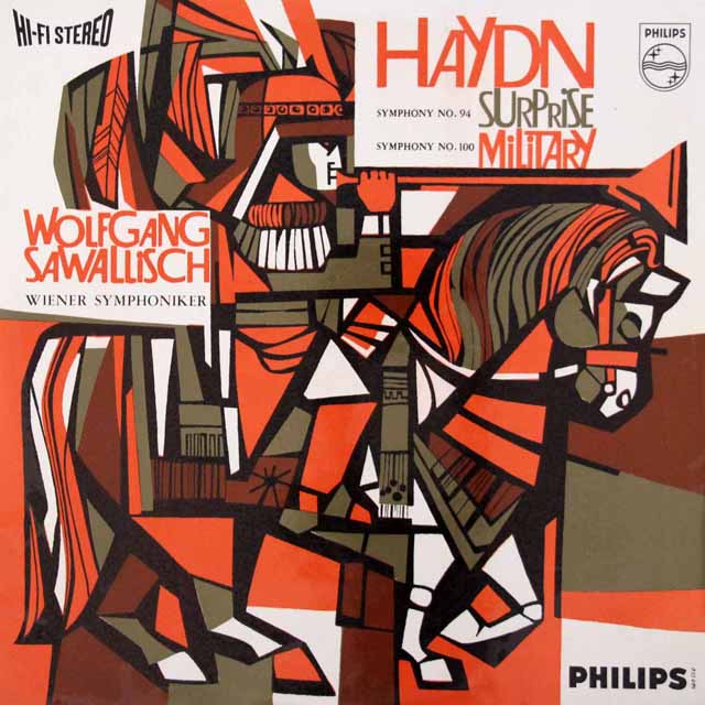【オリジナル盤】　サヴァリッシュのハイドン/交響曲第94番「驚愕」&第100番「軍隊」　蘭PHILIPS　3442　LP レコード