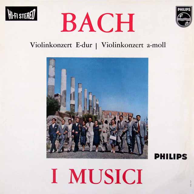 【オリジナル盤】　イ・ムジチのバッハ/ヴァイオリン協奏曲第1&2番　蘭PHILIPS　3442　LP レコード