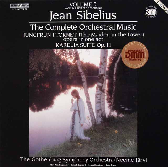 ヤルヴィのシベリウス/「塔の乙女」&「カレリア」組曲　独BIS　3442　LP レコード