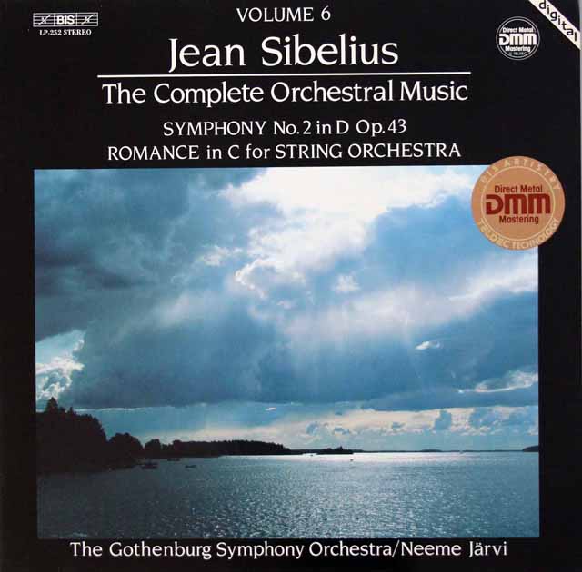ヤルヴィのシベリウス/交響曲第2番ほか　独BIS　3442　LP レコード