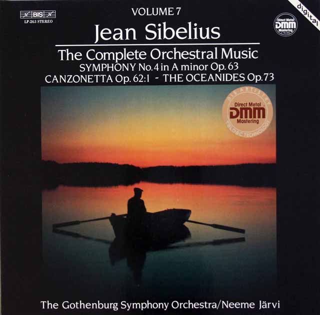 ヤルヴィのシベリウス/交響曲第4番ほか　独BIS　3442　LP レコード