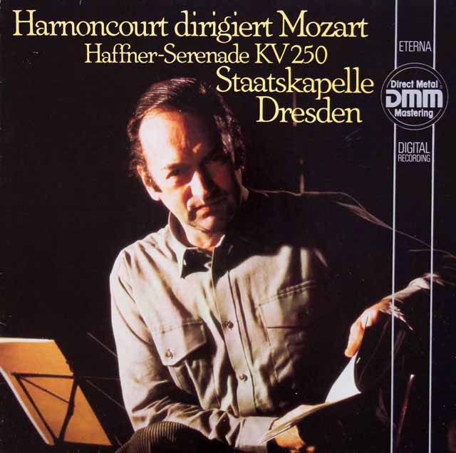 アーノンクールのモーツァルト/セレナーデ第7番「ハフナー」　独ETERNA　3442　LP レコード