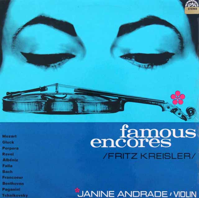 アンドラードのクライスラー編曲による「ヴァイオリン・アンコール」　チェコSUPRAPHON　3442　LP レコード