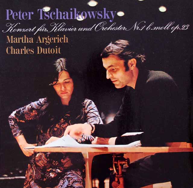 アルゲリッチ、デュトワのチャイコフスキー/ピアノ協奏曲第1番　スイスexlibris　3442　LP レコード