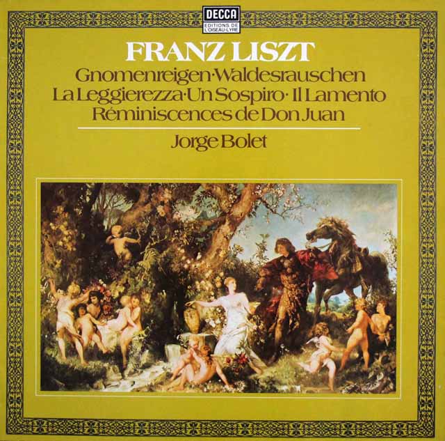 ボレットのリスト/2つの演奏会用練習曲ほか　独DECCA　3443　LP レコード