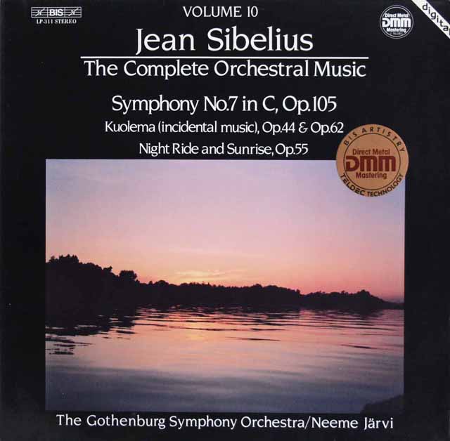 ヤルヴィのシベリウス/交響曲第7番ほか　独BIS　3443　LP レコード