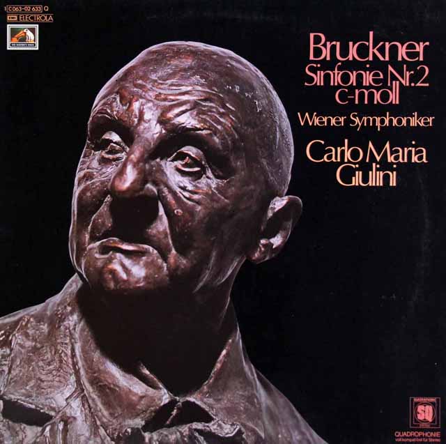 【独最初期盤】　ジュリーニのブルックナー/交響曲第2番　独EMI　3443　LP レコード