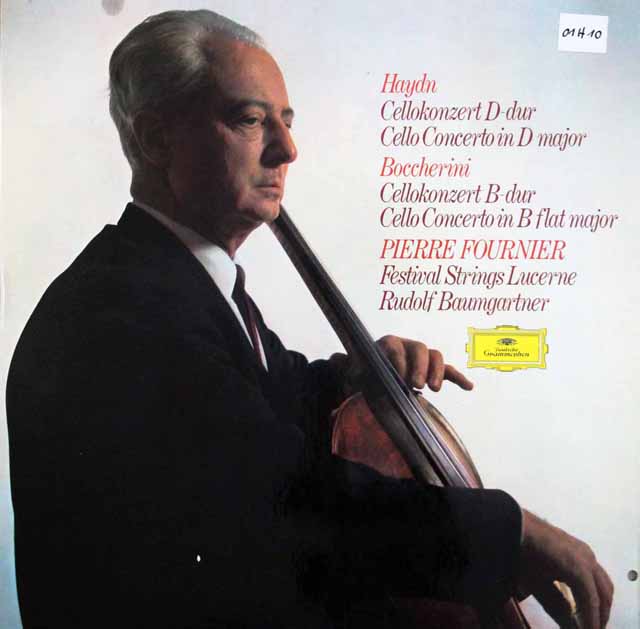 フルニエ、バウムガルトナーのハイドン、ボッケリーニ/チェロ協奏曲　独DGG　3444　LP レコード