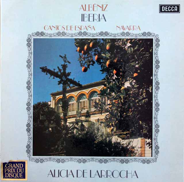 【オリジナル盤】　ラローチャのアルベニス/組曲「イベリア」ほか　英DECCA　3444　LP レコード