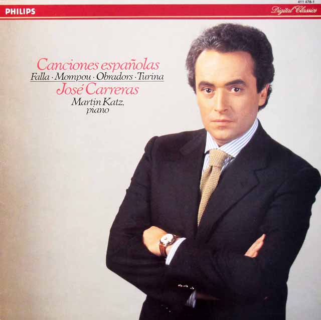 カレーラスのスペイン歌曲集　蘭PHILIPS　3444　LP レコード