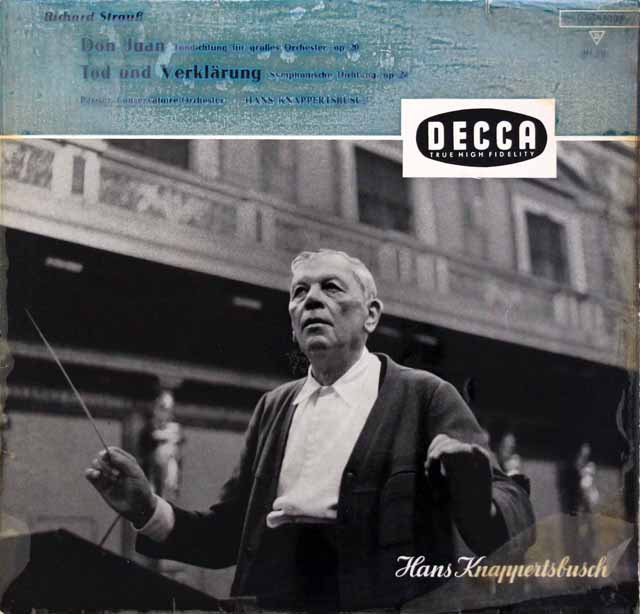 クナッパーツブッシュのR.シュトラウス/交響詩「ドンファン」、「死と浄化」　独DECCA　3444　LP レコード