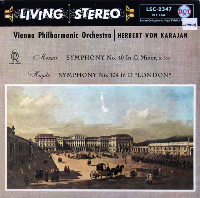 カラヤンのモーツァルト/交響曲第40番ほか　独RCA　3444　LP レコード