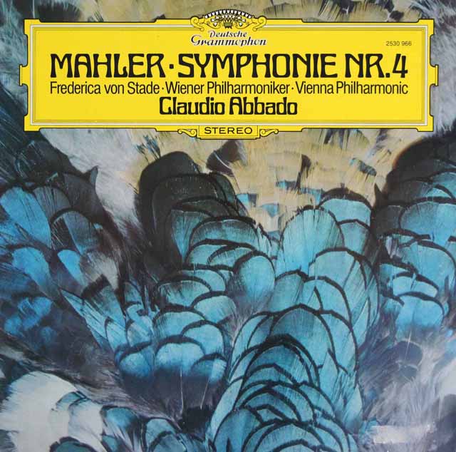 アバドのマーラー/交響曲第4番　独DGG　3445　LP レコード