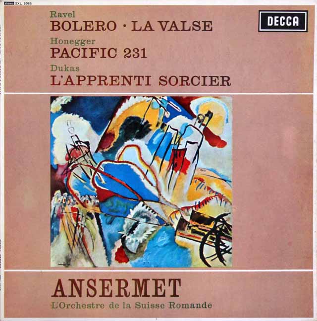 アンセルメのラヴェル/「ボレロ」ほか　英DECCA　3445　LP レコード